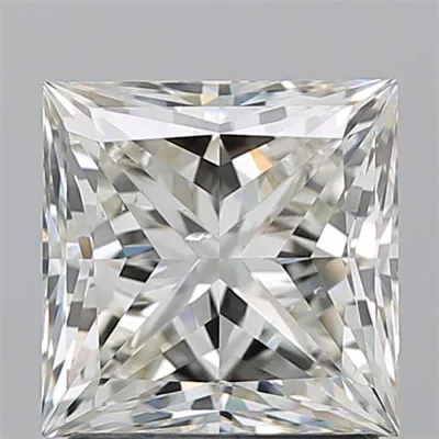 2.01ct K SI1 Rare Carat Ideal Cut Princess Diamond
