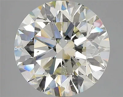 5.03ct K SI2 Rare Carat Ideal Cut Round Diamond