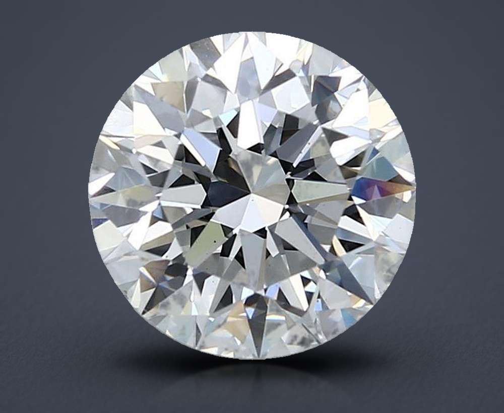 3.02ct E VS2 Excellent Cut Round Lab Grown Diamond
