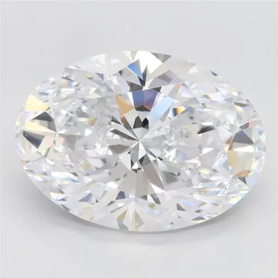 4.09ct D VVS1 Very Good Cut Oval Lab Grown Diamond