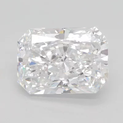 4.28ct D VVS1 Rare Carat Ideal Cut Radiant Lab Grown Diamond