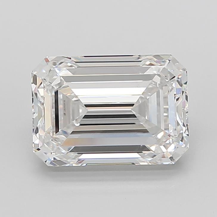 6.05ct E VS2 Rare Carat Ideal Cut Emerald Lab Grown Diamond