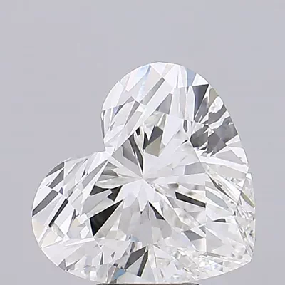6.07ct E VVS2 Rare Carat Ideal Cut Heart Lab Grown Diamond