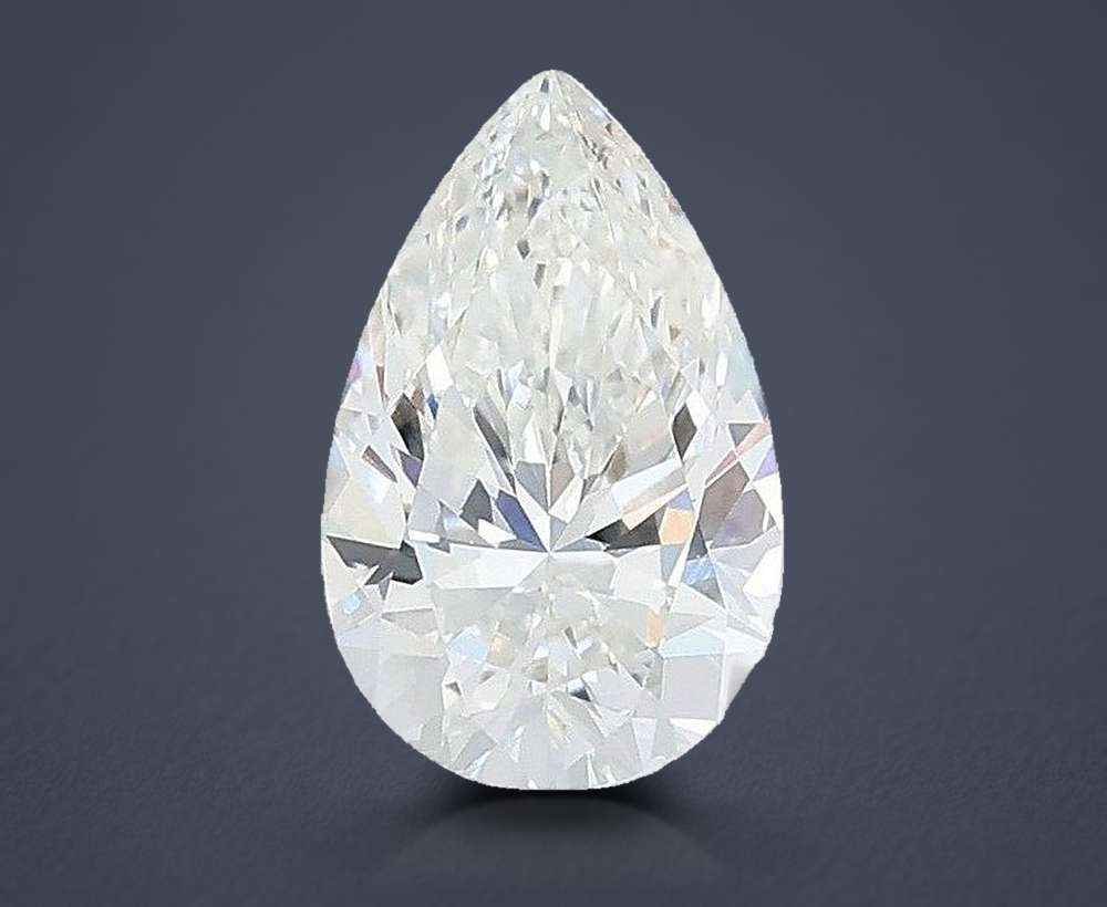 1.21ct F VVS1 Very Good Cut Pear Lab Grown Diamond