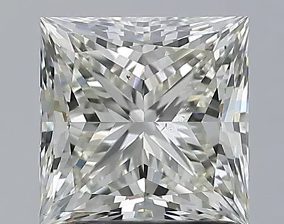 1.71ct K SI1 Rare Carat Ideal Cut Princess Diamond