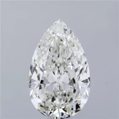 15.19ct H VVS2 Rare Carat Ideal Cut Pear Lab Grown Diamond