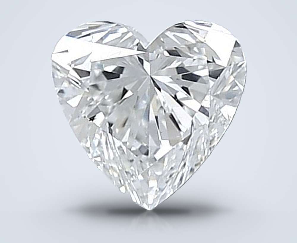 1.02ct D VS2 Rare Carat Ideal Cut Heart Lab Grown Diamond