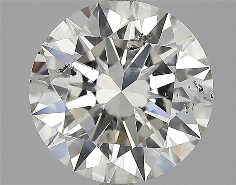 3.00ct H SI2 Rare Carat Ideal Cut Round Diamond