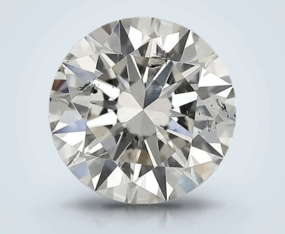 3.00ct H SI2 Rare Carat Ideal Cut Round Diamond