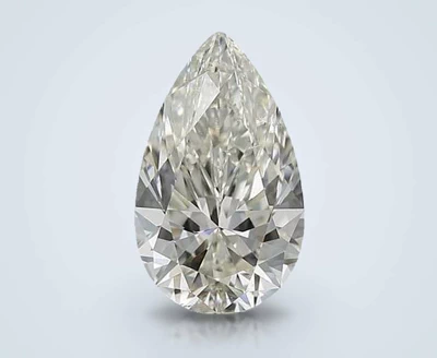 3.06ct I SI1 Rare Carat Ideal Cut Pear Diamond