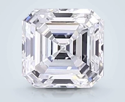 1.25ct D VS2 Rare Carat Ideal Cut Asscher Lab Grown Diamond