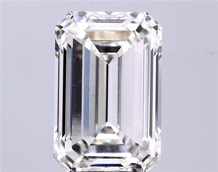 7.71ct I VS1 Rare Carat Ideal Cut Emerald Lab Grown Diamond