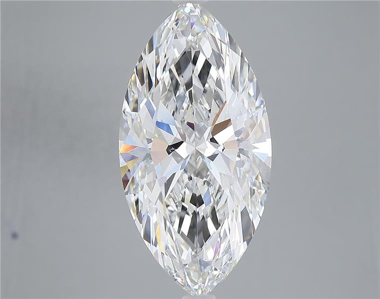 6.09ct F VS1 Rare Carat Ideal Cut Marquise Lab Grown Diamond