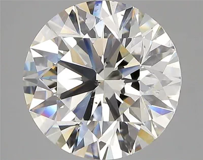 4.23ct I SI1 Rare Carat Ideal Cut Round Diamond
