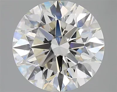 4.06ct I SI1 Rare Carat Ideal Cut Round Diamond