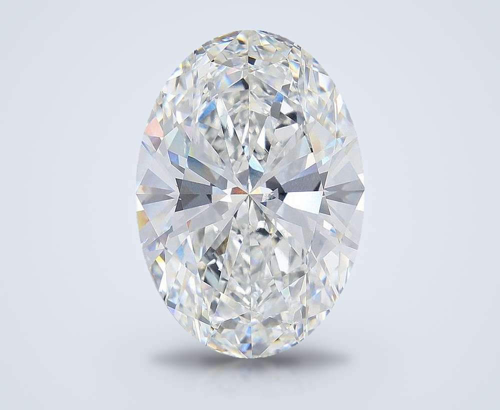 17.09ct F VVS2 Rare Carat Ideal Cut Oval Lab Grown Diamond