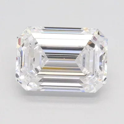 1.54ct D VS1 Rare Carat Ideal Cut Emerald Lab Grown Diamond