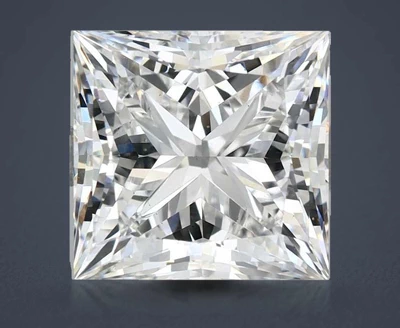 5.04ct E VS2 Rare Carat Ideal Cut Princess Lab Grown Diamond
