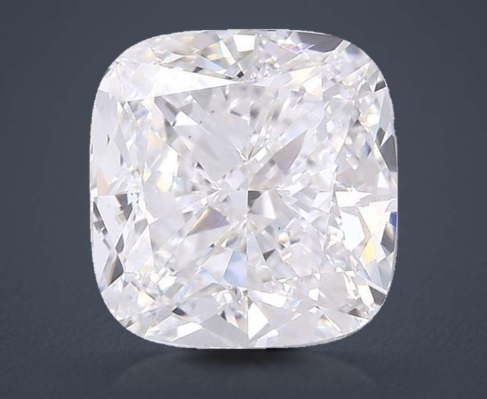 6.43ct E VS1 Rare Carat Ideal Cut Cushion Lab Grown Diamond