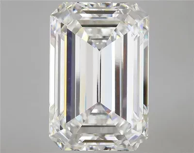 15.59ct F VVS2 Rare Carat Ideal Cut Emerald Lab Grown Diamond