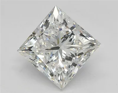3.04ct E VVS2 Rare Carat Ideal Cut Princess Lab Grown Diamond