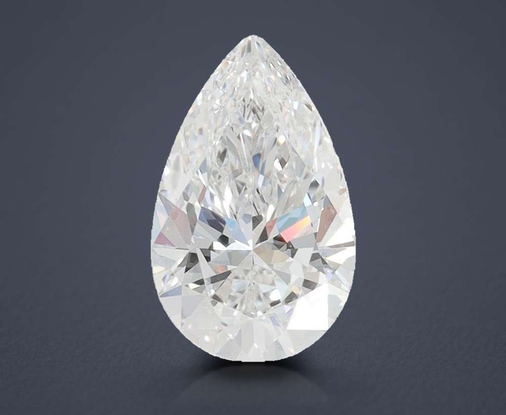 1.37ct E VVS1 Rare Carat Ideal Cut Pear Lab Grown Diamond