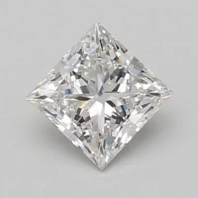0.90ct E VS2 Rare Carat Ideal Cut Princess Lab Grown Diamond