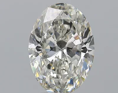 3.02ct H SI2 Rare Carat Ideal Cut Oval Diamond