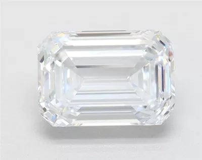 1.53ct F VS2 Rare Carat Ideal Cut Emerald Lab Grown Diamond