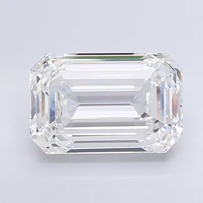7.69ct E VVS2 Rare Carat Ideal Cut Emerald Lab Grown Diamond