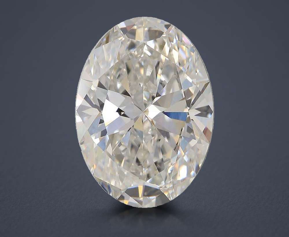 5.01ct F VVS1 Rare Carat Ideal Cut Oval Lab Grown Diamond