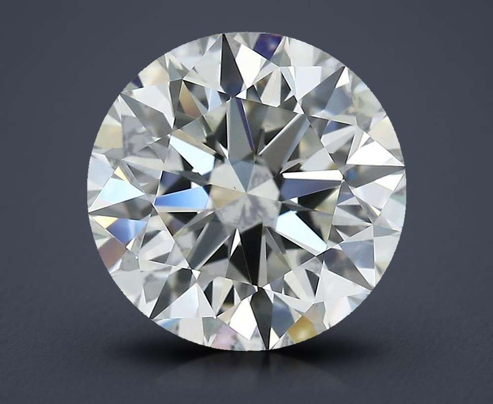 3.02ct J VS1 Rare Carat Ideal Cut Round Diamond