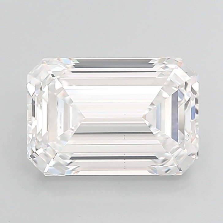 6.08ct E VS1 Rare Carat Ideal Cut Emerald Lab Grown Diamond