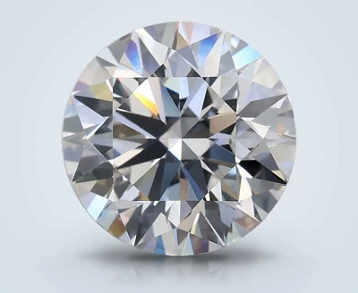 3.08ct E VS1 Rare Carat Ideal Cut Round Lab Grown Diamond