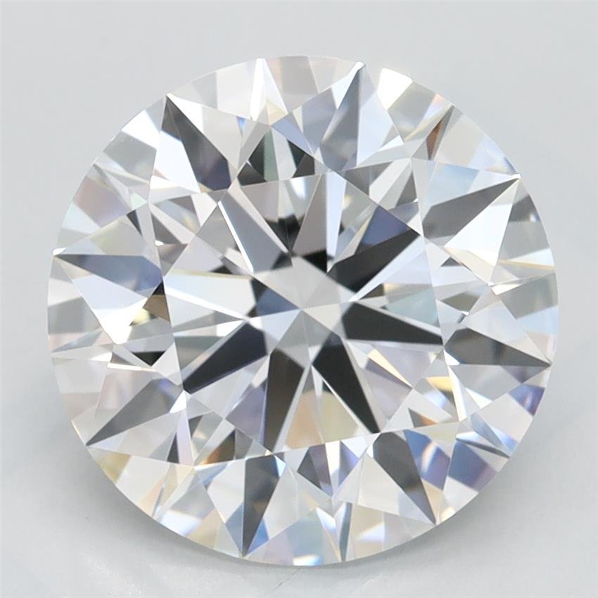3.08ct D FL Rare Carat Ideal Cut Round Lab Grown Diamond