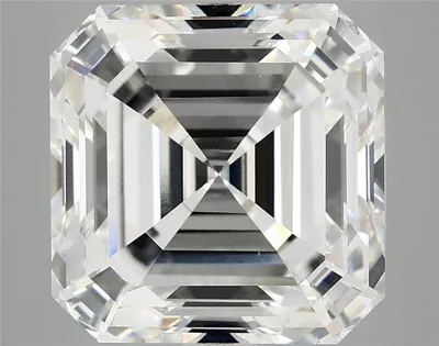 7.08ct F VVS2 Rare Carat Ideal Cut Asscher Lab Grown Diamond