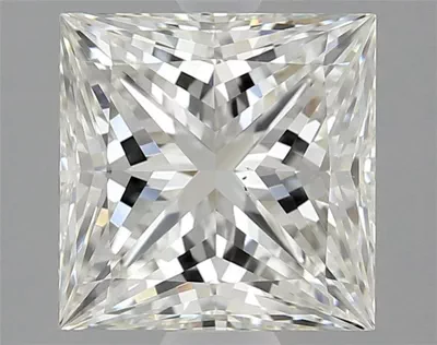 2.51ct K VS2 Rare Carat Ideal Cut Princess Diamond