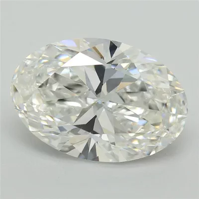 5.05ct F VVS2 Rare Carat Ideal Cut Oval Lab Grown Diamond