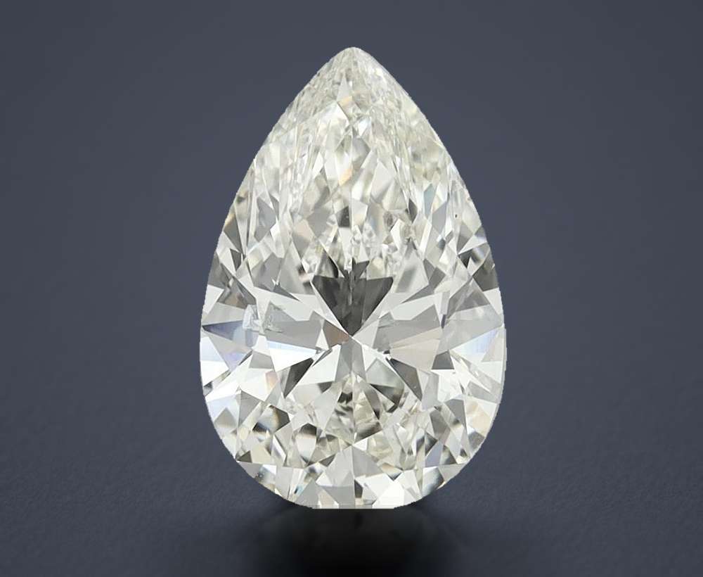 2.09ct I SI1 Rare Carat Ideal Cut Pear Diamond