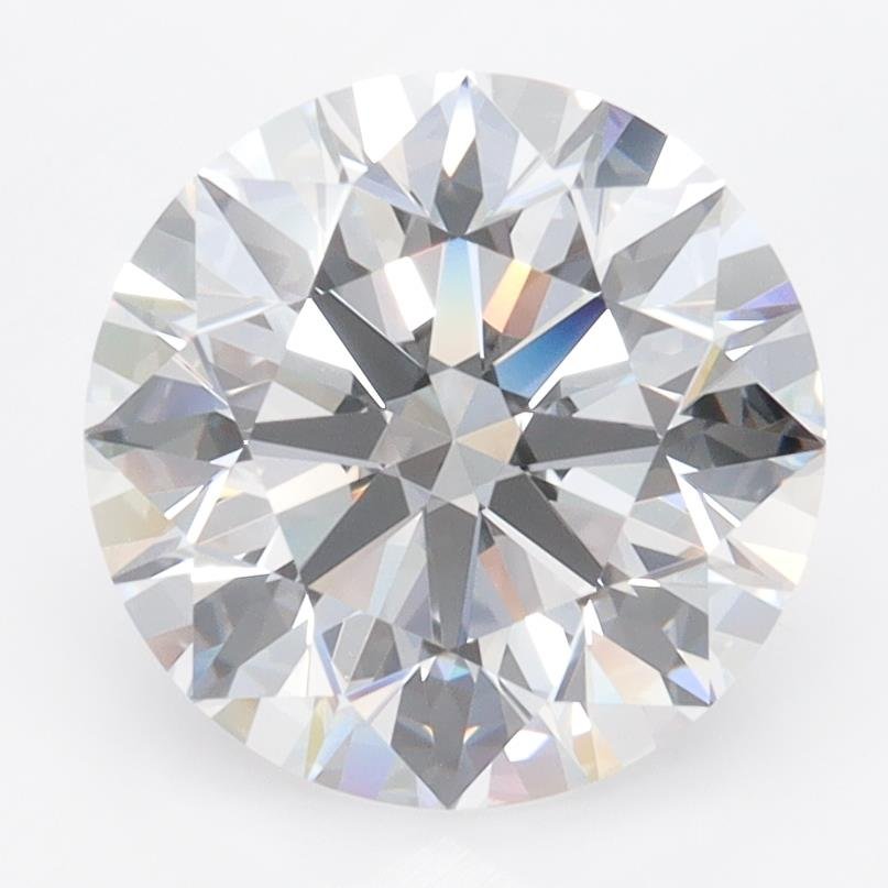 3.08ct D VVS2 Rare Carat Ideal Cut Round Lab Grown Diamond