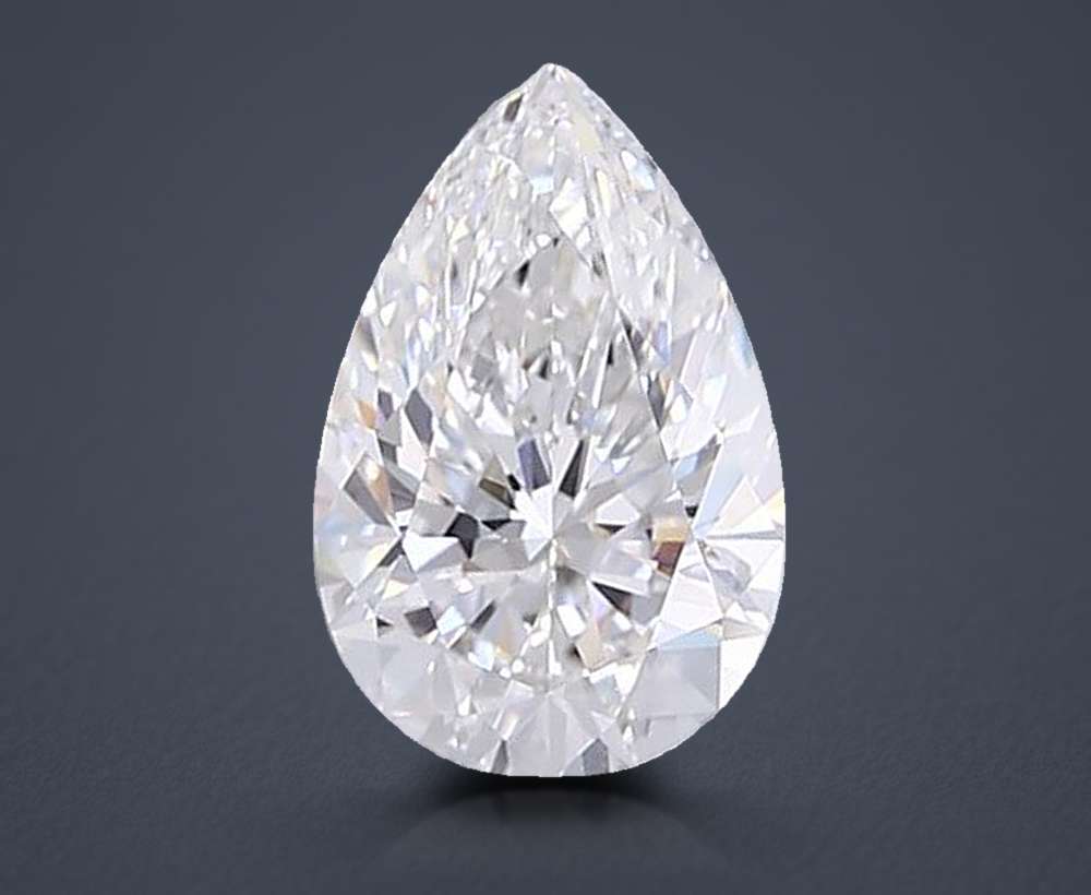 1.02ct G VVS2 Very Good Cut Pear Lab Grown Diamond