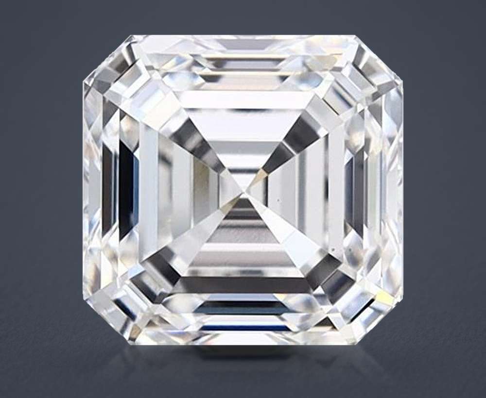 2.05ct E VS1 Rare Carat Ideal Cut Asscher Lab Grown Diamond