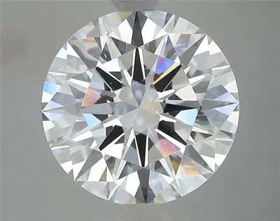 5.38ct F VS2 Rare Carat Ideal Cut Round Diamond