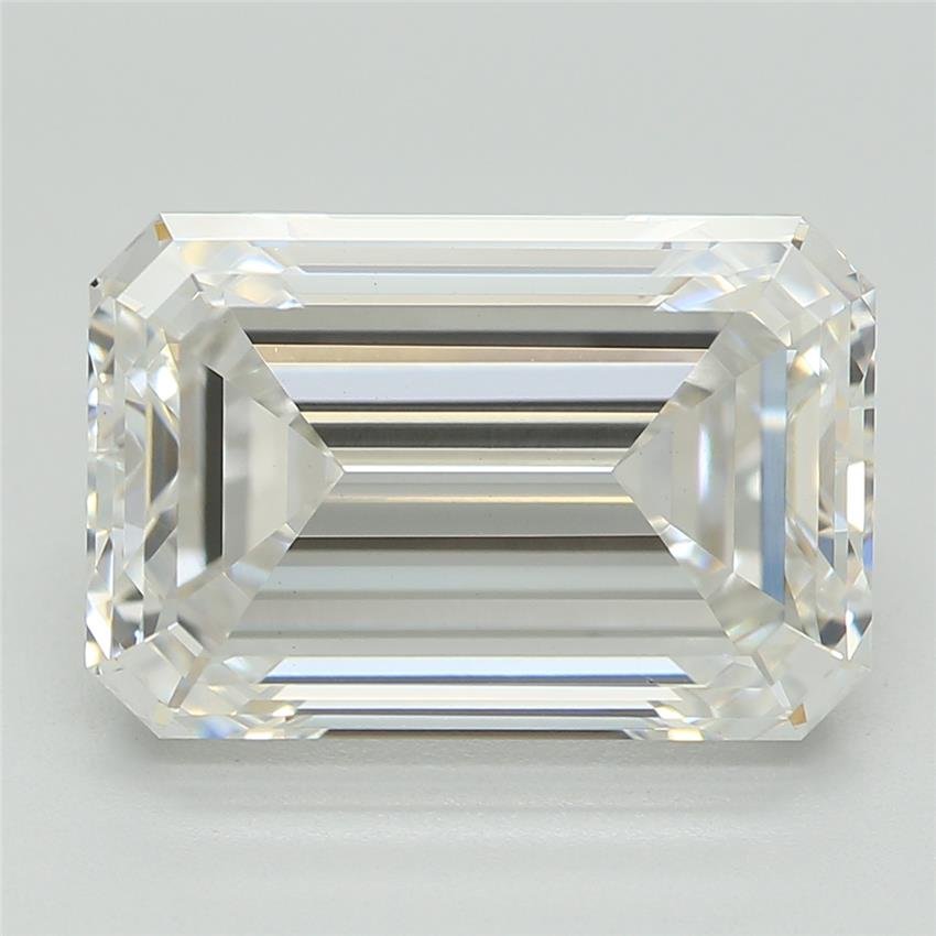 4.08ct F VS1 Excellent Cut Emerald Lab Grown Diamond