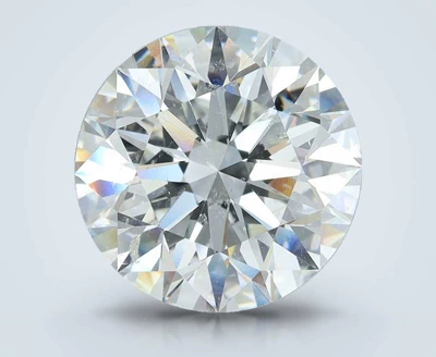 5.81ct H SI2 Rare Carat Ideal Cut Round Diamond