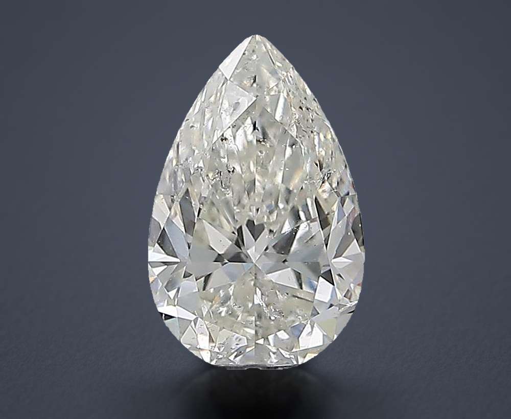 1.71ct H SI2 Rare Carat Ideal Cut Pear Diamond