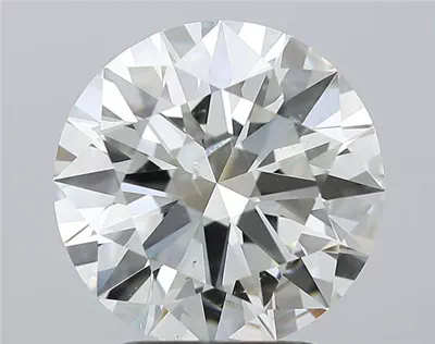 2.71ct I SI1 Rare Carat Ideal Cut Round Diamond