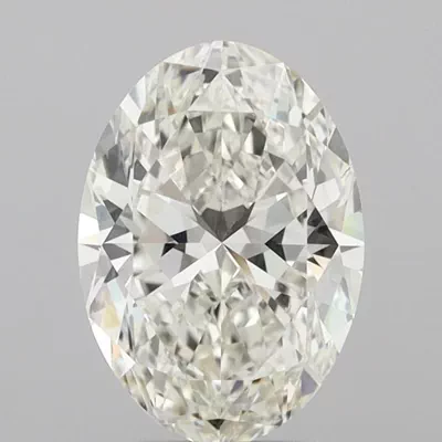 3.52ct K SI1 Rare Carat Ideal Cut Oval Diamond