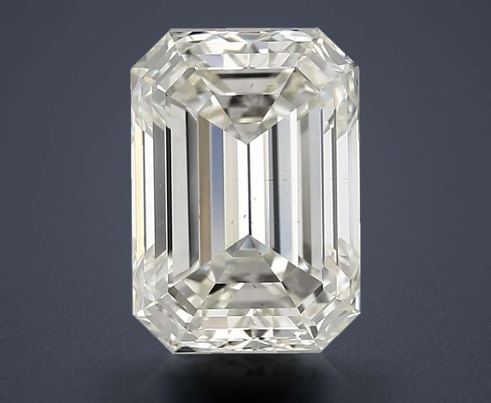 5.03ct J VS2 Rare Carat Ideal Cut Emerald Diamond
