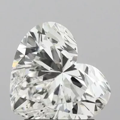 1.67ct F VS2 Rare Carat Ideal Cut Heart Lab Grown Diamond